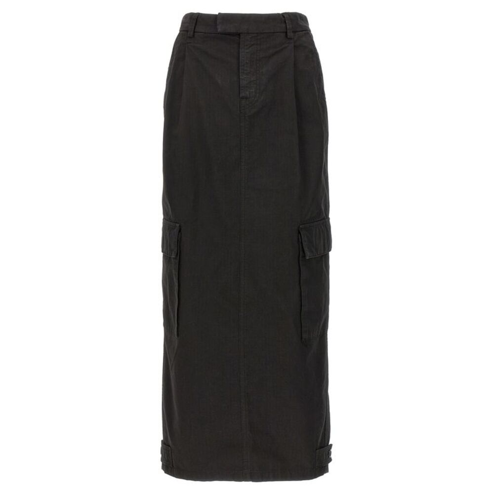 Armarium Black Cotton Mini Women's Skirt